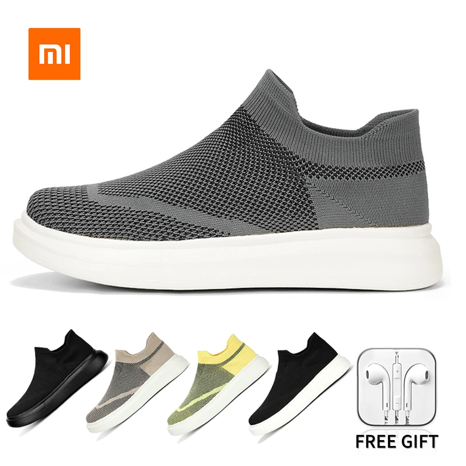 

Кроссовки Xiaomi Youpin мужские/женские повседневные, дышащие легкие лоферы, полуботинки, размеры 36-46