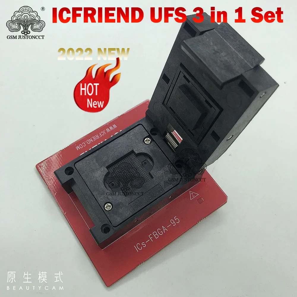 Новинка 2022 оригинальные UFS разъем адаптера ICFriend ICs-UFS 3 в 1 поддержка BGA254 BGA153 BGA95 для