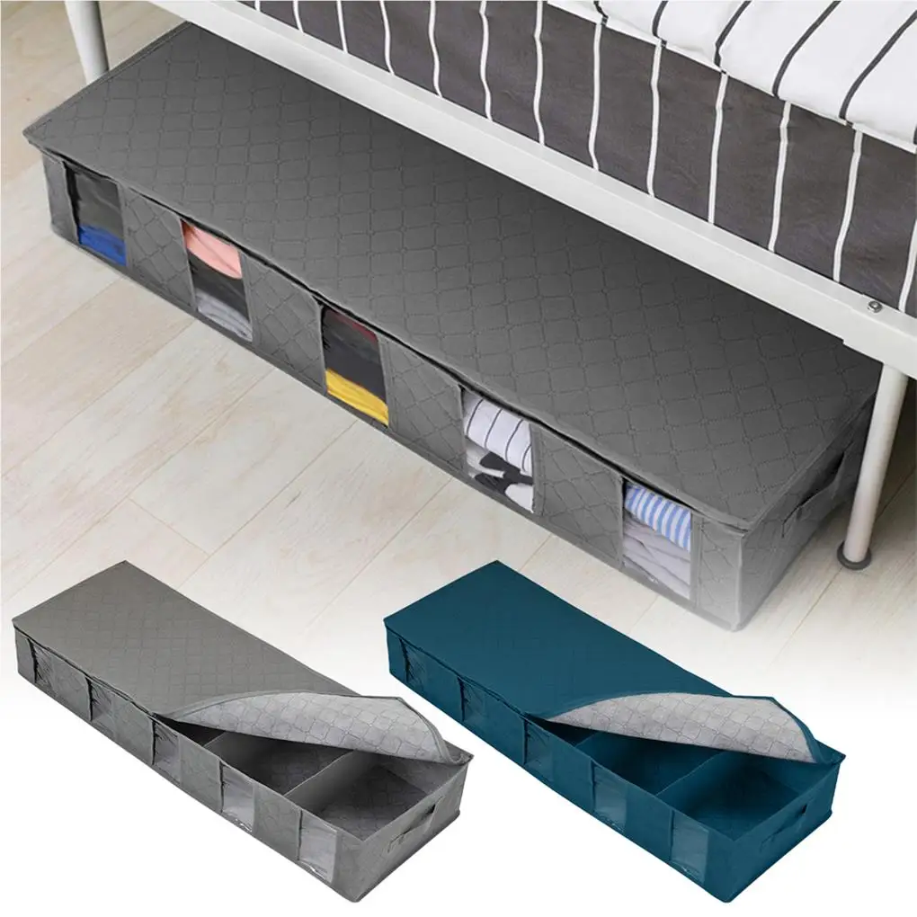 Складной органайзер для одежды под кровать Регулируемый разделитель сумка