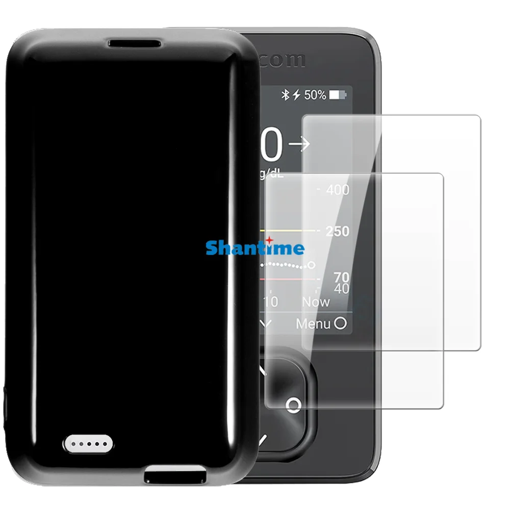 Мягкий чехол + комплект из закаленного стекла защитные пленки для экрана Dexcom G7