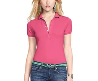 top quality summer new womens small horse polo short sleeve polo shirts 100 cotton casual solid lady tees fashion femme