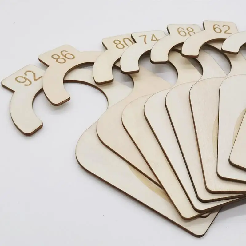 

8 Pcs Wooden Baby Closet Dividers Double Sided Baby Garments Wardrobe Organizers Multipurpose Hanger For Newborns Infants Babies