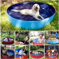 Folding Portable Outdoor Pet Pool Pet Dog Accessories Bath Swimming Tub Bathtub Outdoor Indoor Collapsible Bathing Pool