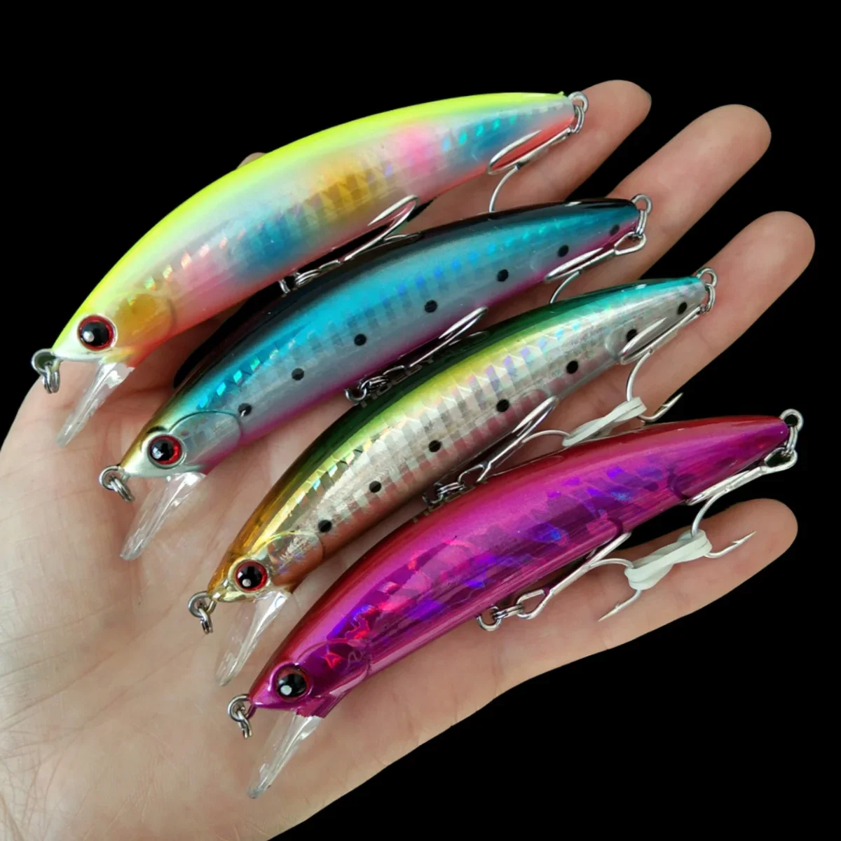 NOEBY 4 шт. тонущая рыболовная приманка для гольяна 90 мм 29 г длинные воблеры заброса