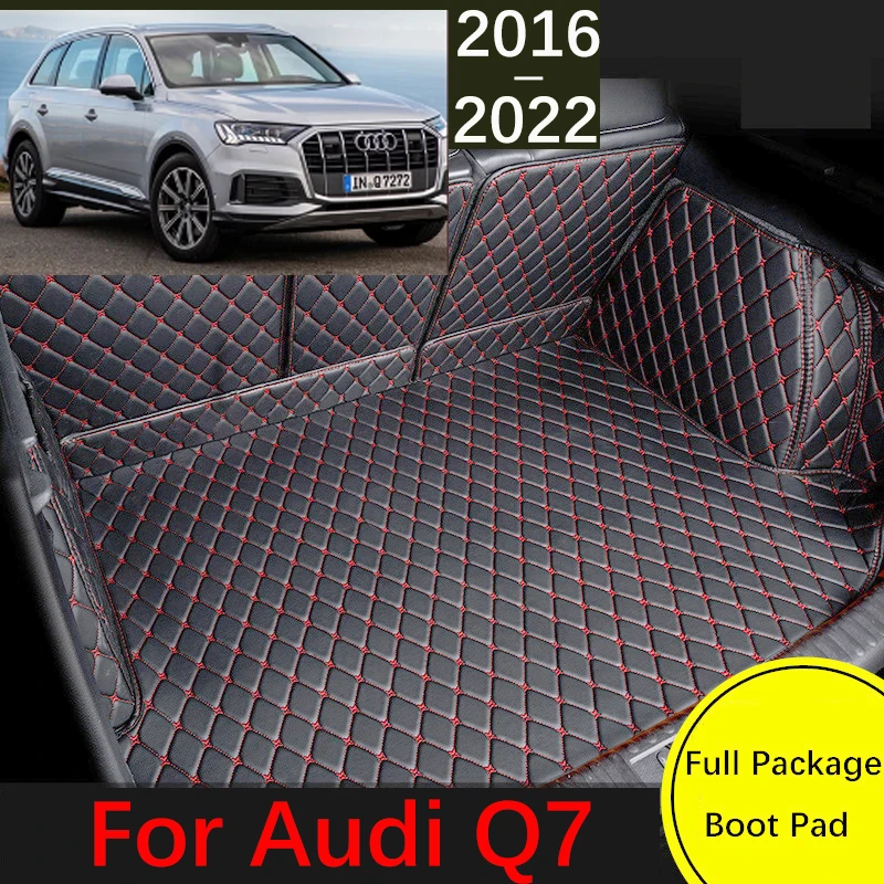 

Car Trunk Mat For Audi Q7 2016 2017 2018 2019 2020 2021 2022 Waterproof Cargo Liner Carpet Interior Parts Accessories Cover