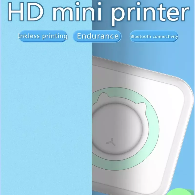 

Factory Direct Selling Thermal Printer with 10pcs Paper Photo Pocket Thermal Printer Printing Wireless BT Connect Printers 200d