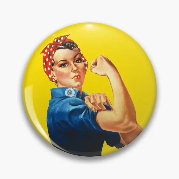 

Заклепка Rosie The Riveter в стиле ретро, мягкая Металлическая Булавка, креативная бижутерия для любимой одежды, забавный женский модный подарок, милый значок