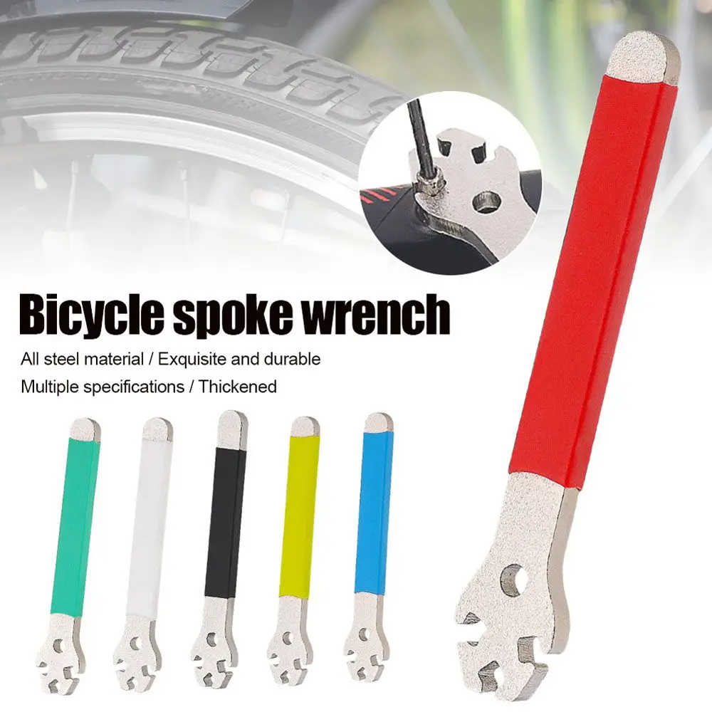 

Bicycle Spokes Wrench Mountain Metal Bike Wheel Rim Spanner Adjustment Correction Installation Spoke Cap Bike Repair Tool