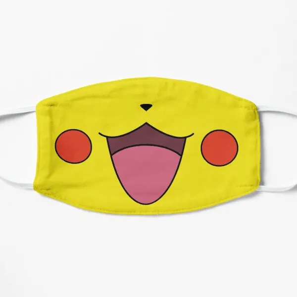

Pikapika Flat Printing Face Mask Beauty Fashion Mouth Protective Breath Cosplay Reusable Cotton Winter Unisex Anti Dust Sport