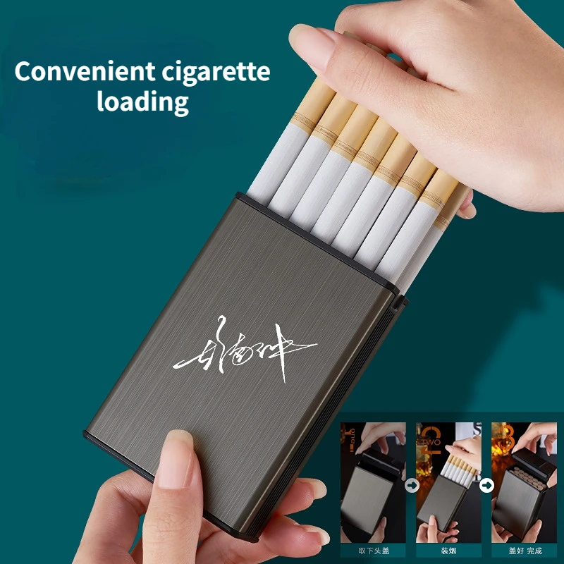 

New 20 pack cigarette box for men moisture-proof portable creative and personalized DIY custom engraving capacity cigarette box