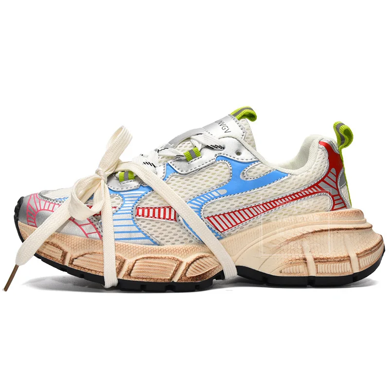 2023 new fashion casual sneakers women's spring light and versatile platform sneakers breathable women's shoes