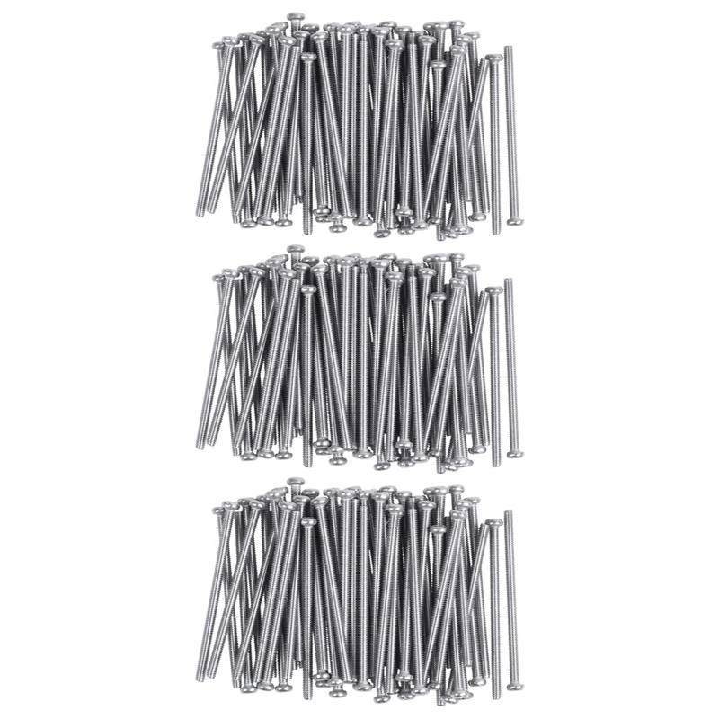 

M2.5 X 40Mm 304 Stainless Steel Phillips Round Head Screws Bolt 180Pcs