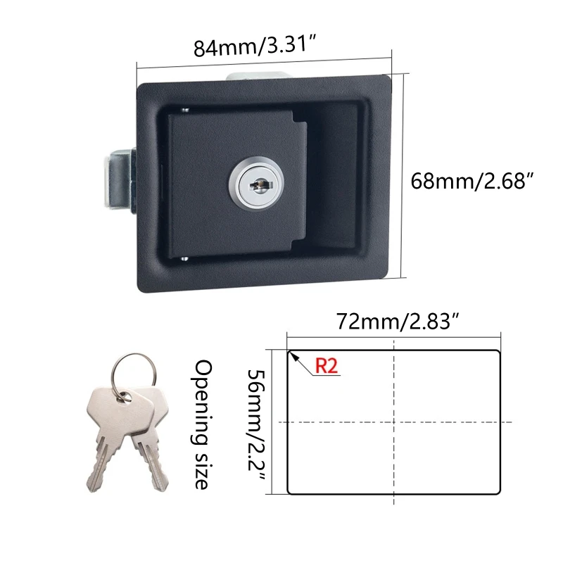 

U90C Motorhome Entrance Door Lock with Built-in Deadbolt Durable Entrance Door Lock Knob Motorhome RV Hardware