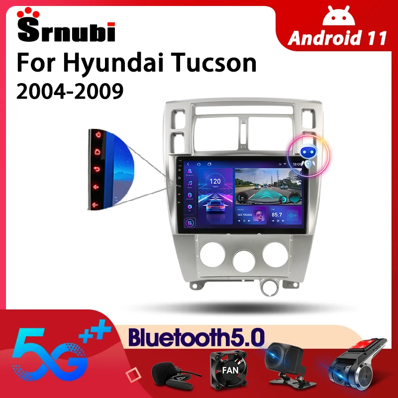 $90.64 Srnubi Android 10 Car Radio for Hyundai Tucson 2004-2009 Multimedia Video Player 2Din 4G GPS Navigation Carplay DVD Head Unit