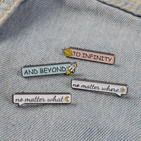 simplicity friends personality enamel pin english short sentences new year gift badges lapel pins christmas womens brooch