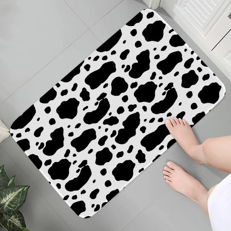 

Soft Living Flannel Room Bedroom Carpet Rug Mats Anime Coffee table Black And White Zebra Texture Area Rugs Prayer Rug 1