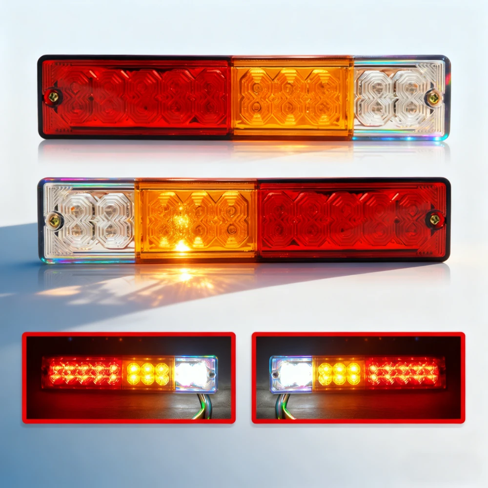 

2 шт. задние фонари для прицепа 12 В 24 В светодиодные задние фонари для погрузчика, вилочного погрузчика, задние фонари для трактора