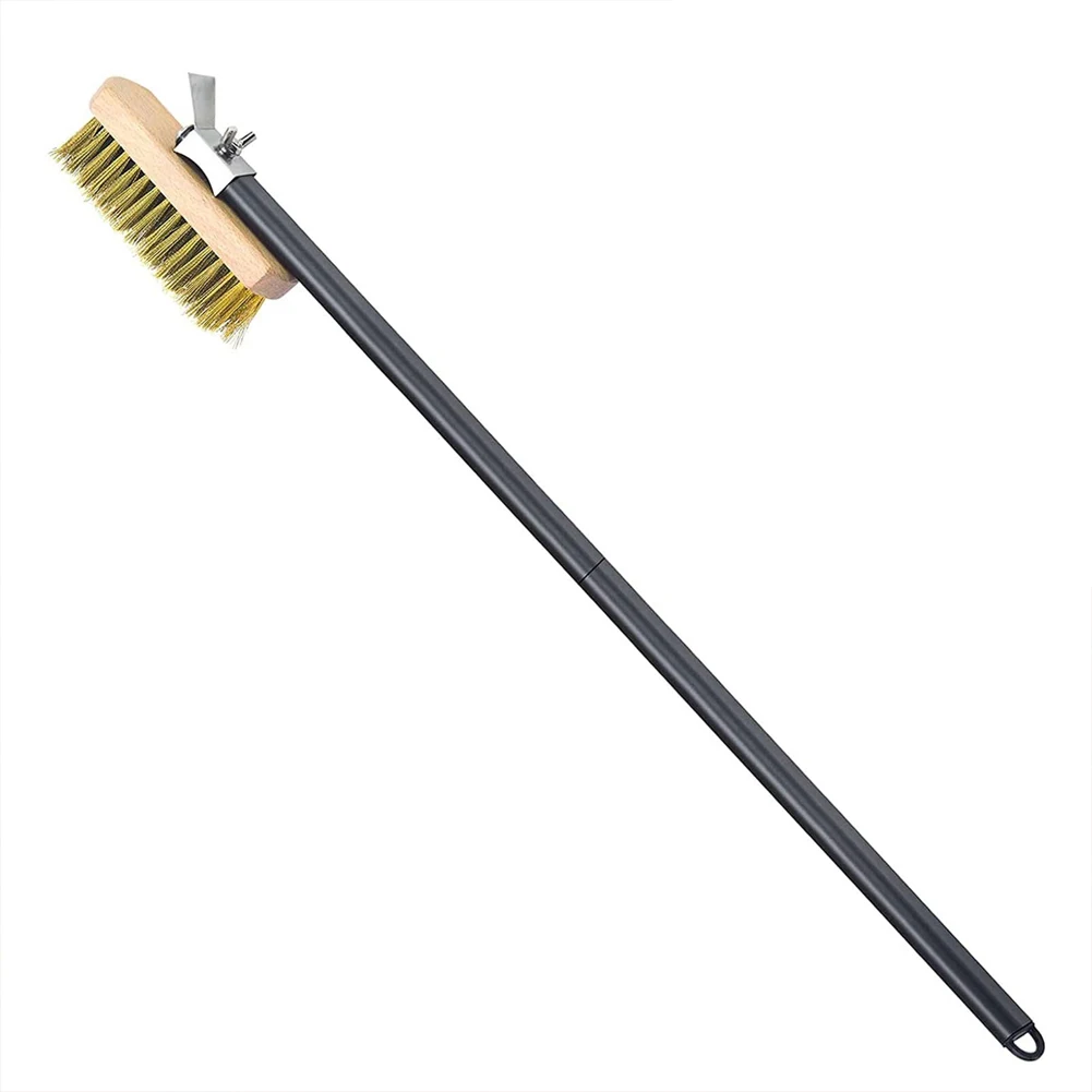 

Convenient Cleaning Tool Brass Bristle Pizza Oven Brush with Adjustable Handle Suitable for Cleaning Pizza Ovens and Grills