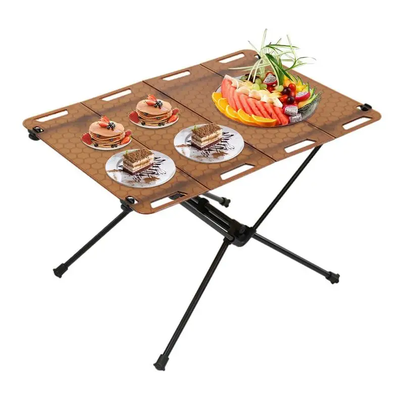 

Foldable Table Camping Aluminum Alloy Tables Fold Up For Camp Lightweight Folding Table Outdoor Gear For Picnic Grilling Camping