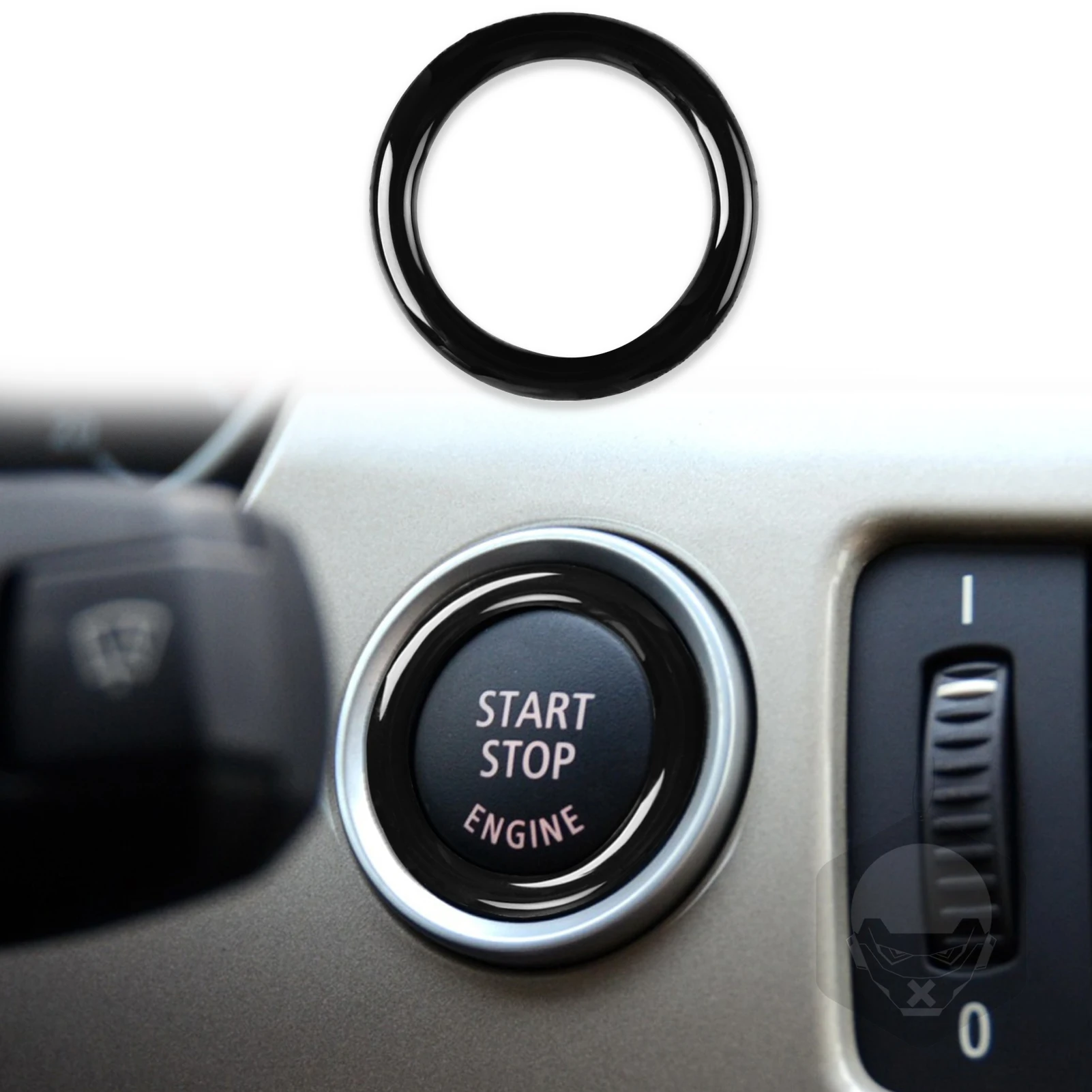 

Car Engine One Start Stop Push Button Ignition Key Circle Sticker Trim Decal For BMW 3 Series E90 E92 E93 320i Z4 E89 2009-2012
