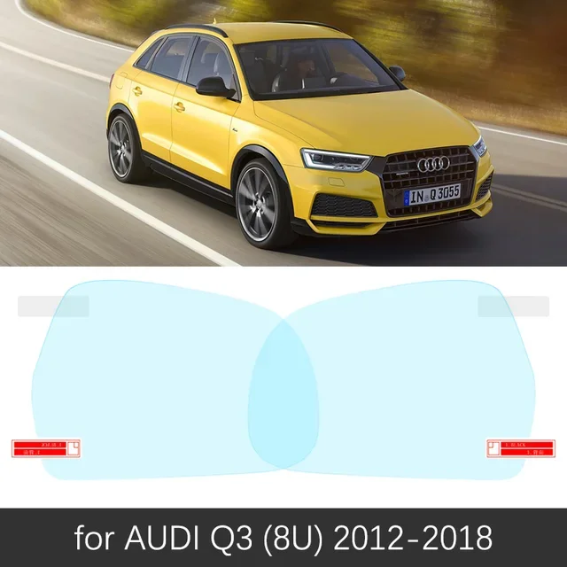 

Полноэкранная противотуманная пленка с защитой от дождя для Audi Q3 8U 2012 ~ 2017, Аксессуары для автомобильной фонари заднего вида 2014 2015 2016