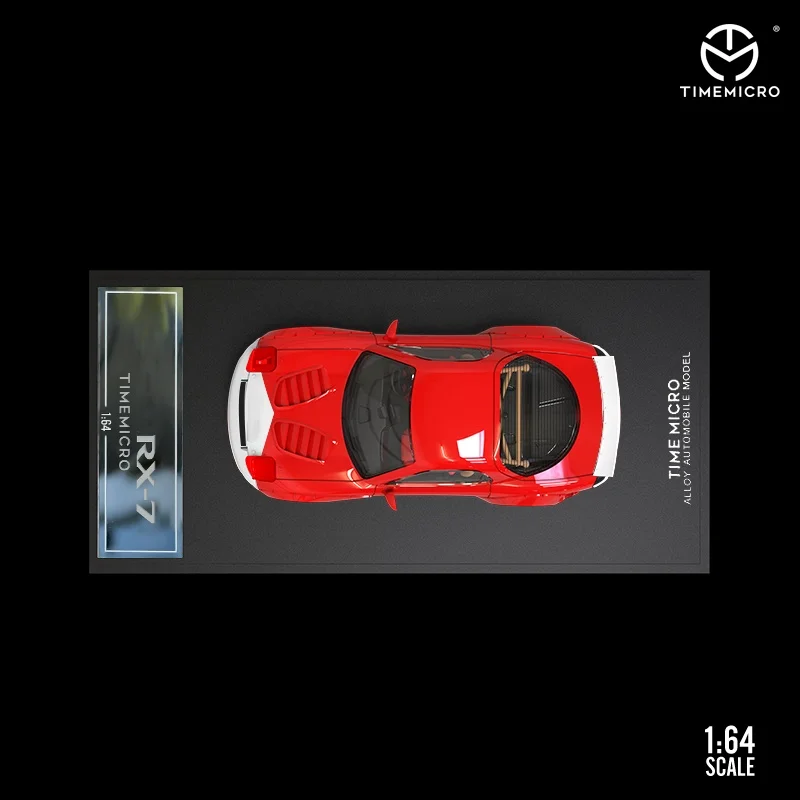 Модель автомобиля TimeMicro1:64 Dream RX-7 окрашенная в синий цвет ограниченная коллекция