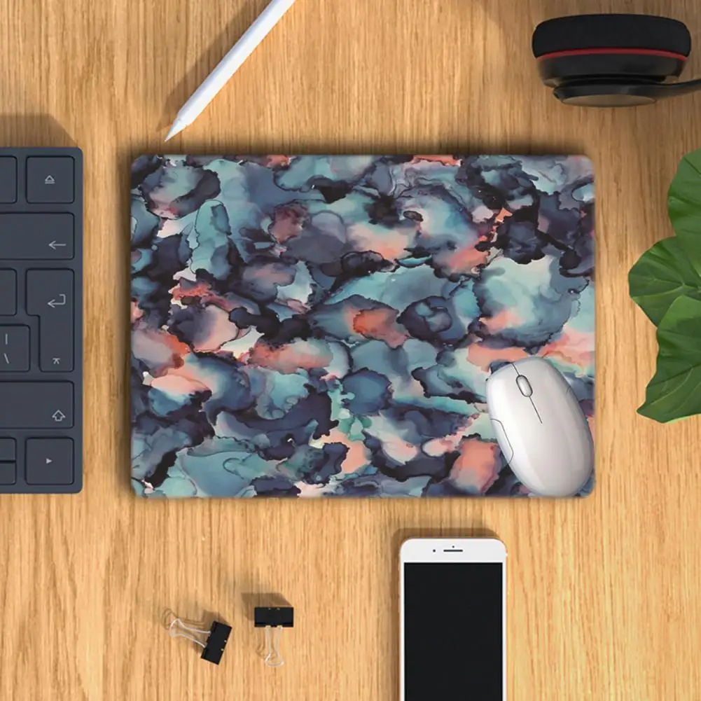 

Wear-resistant Rubber Oil Painting Clouds Desk Mouse Mat Wrist Rest for Laptop