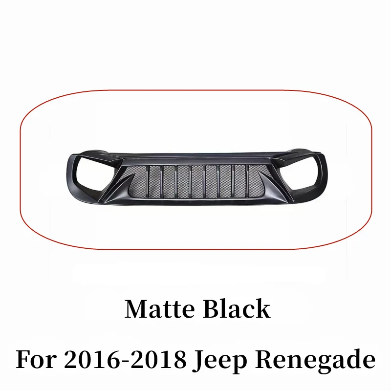 

Для 2016 17 18 19 20 21 22 23 Jeep Renegade гоночные грили матовая карбоновая решетка воздухозаборник Стайлинг внешние тюнинговые аксессуары часть
