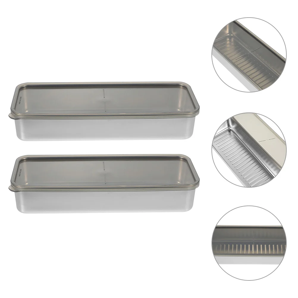 

2 Pcs Food Container Lid Meal Prep Containers Airtight Pp Reusable Freezer Holders