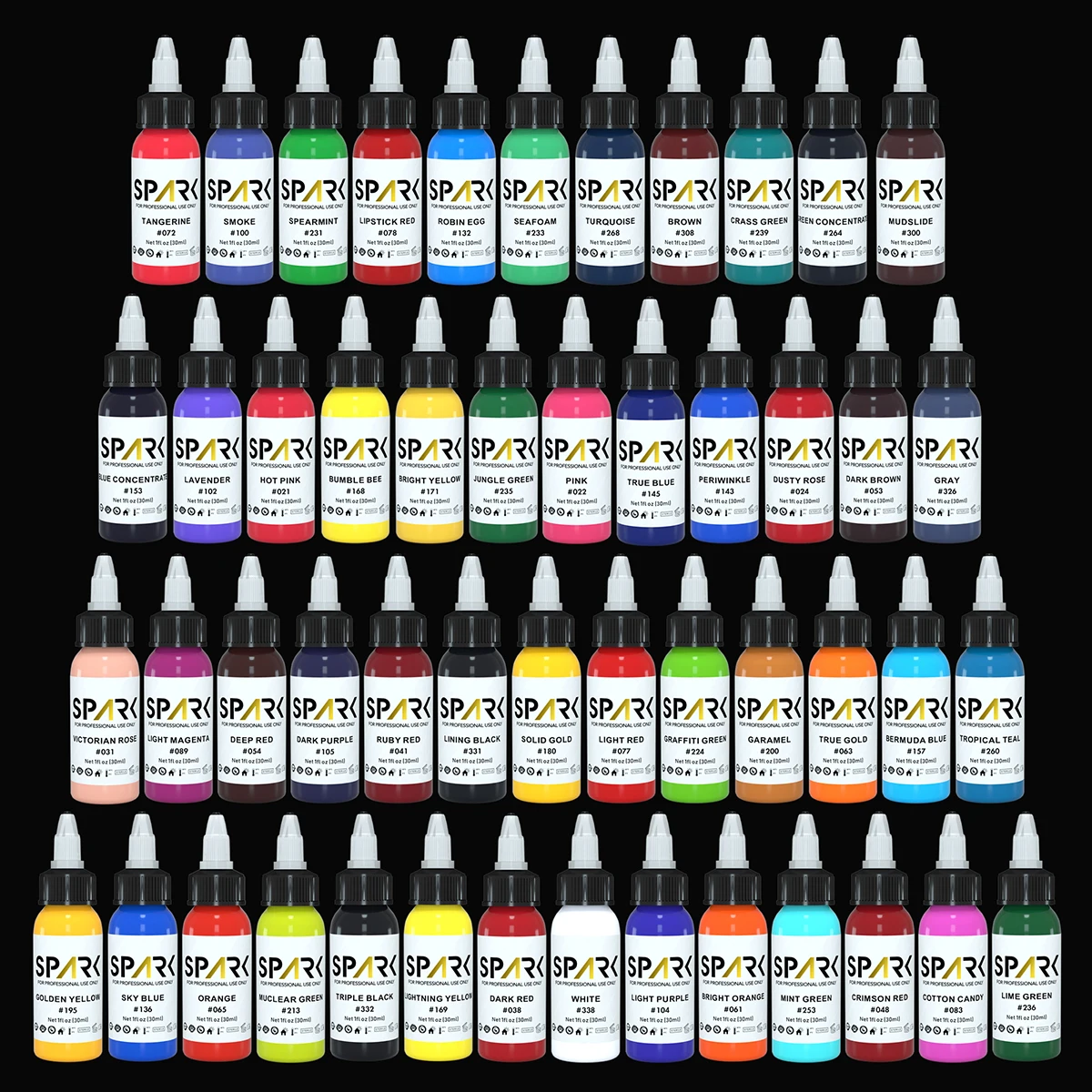 Новейшие чернила для татуировок Spark 30 мл 50 цветов профессиональные Искусственные