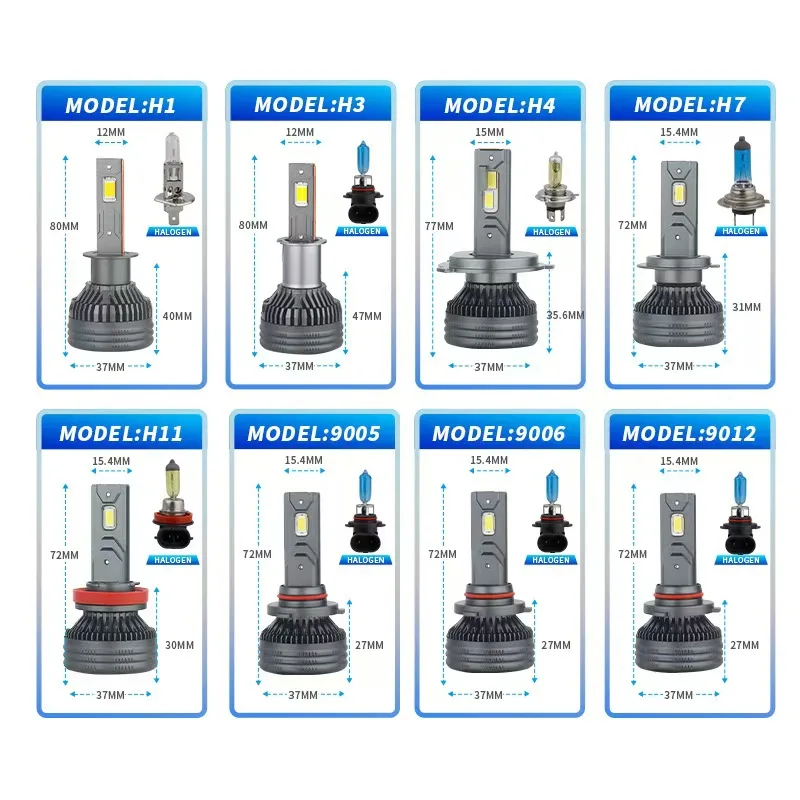 H4 H7 H11 LED 7035 CPS CANBUS Лампа 680 Вт Высокая мощность 9005 HB3 9006 HB4 H8 H9 9012 HIR2 Автомобильная