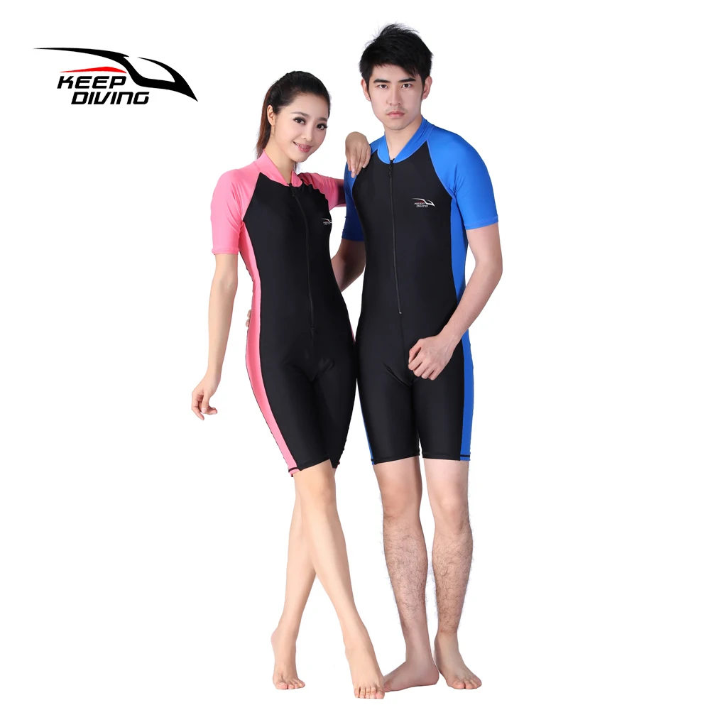 

KEEP DIVING Lycra Wetsuit Stinger Wet Suits Diving Skin For Men Or Women One-piece Short Sleeve Jump Suit Swimsuit Swimwear