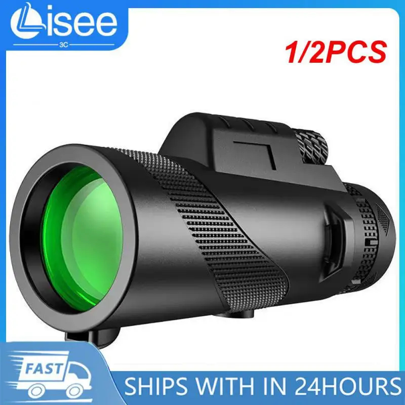 

Монокулярный телескоп 80x100 с мощным зумом, Монокуляр с адаптером для телефона для охоты, наблюдения за птицами, кемпинга, походов, 1/2 шт.