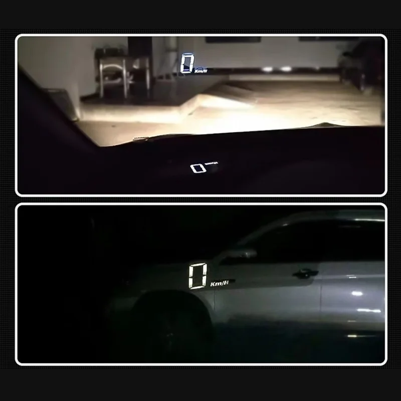 Автомобильный дисплей HUD на лобовое стекло проектор OBDII отображение превышения