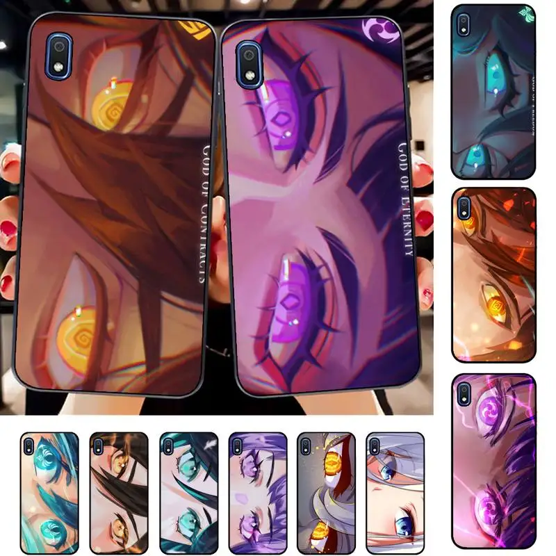 

FHNBLJ Genshin Impact God Contracts Phone Case for Samsung A51 01 50 71 21S 70 31 40 30 10 20 S E 11 91 A7 A8 2018