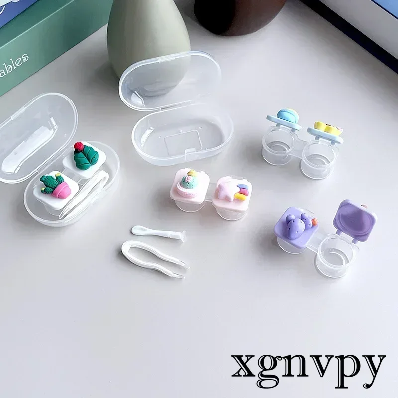 Чехол Xgnvpy для контактных линз компактный мини-раскладушка контейнер хранения