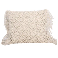 cushion covers cotton linen macrame hand woven thread pillow covers geometry bohemia style pillowcase home decor