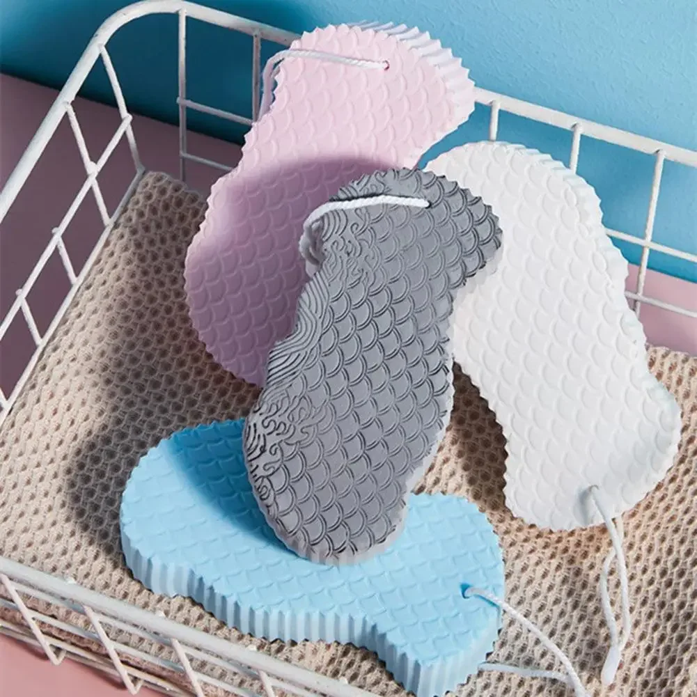 

3D Sponge Exfoliating Bath Scrubbing Sponges Fish Scale Bath Scrubbing Tool for Adults Children для ванны Dead Skin Remover Tool