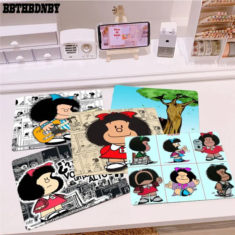 

Mafalda Non-slip Lockedge Keyboard Mat Table Mat Students Gabinete PC Gamer Desktop Mouse pad for PC Gamer Mousemat