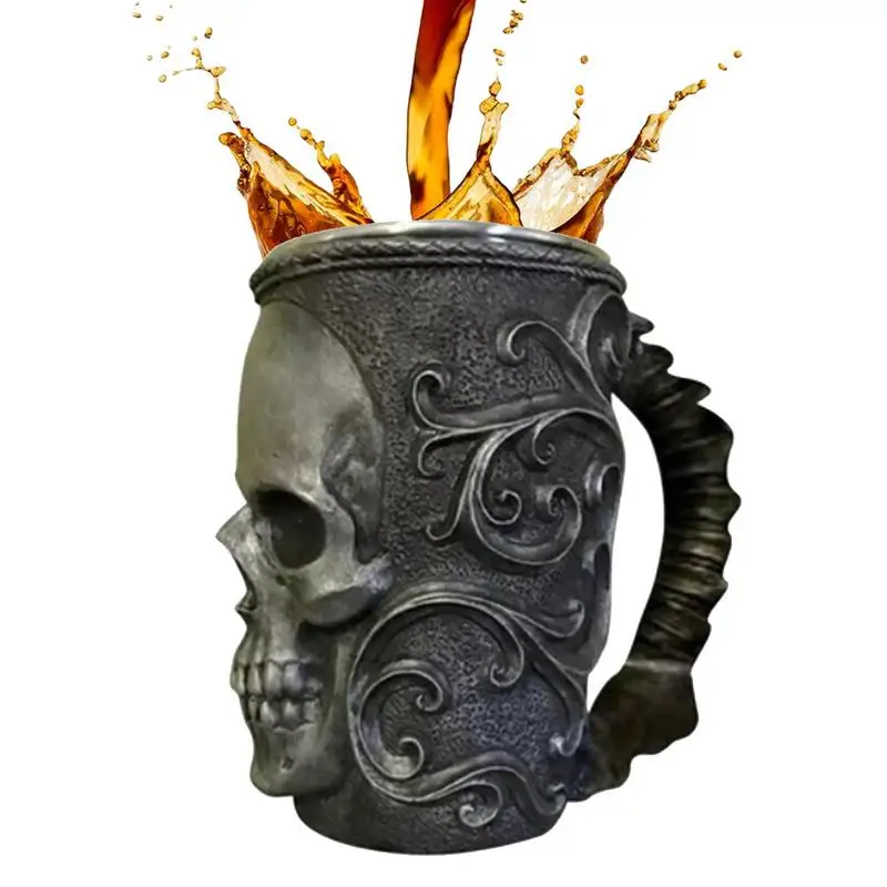 

Halloween Horror Zombie Water Cup Resin Gothic Beer Mug Scary Halloween Decor Halloween Zombie Head Beer Mug For Beverage Soup
