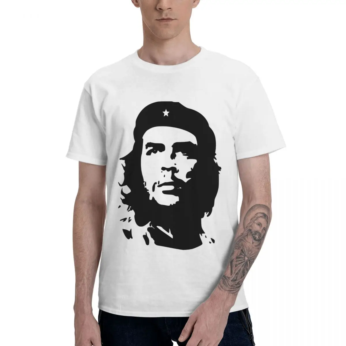 

Модная футболка Che Guevara, мужские футболки из чистого хлопка с круглым вырезом и коротким рукавом, новинка, летние футболки