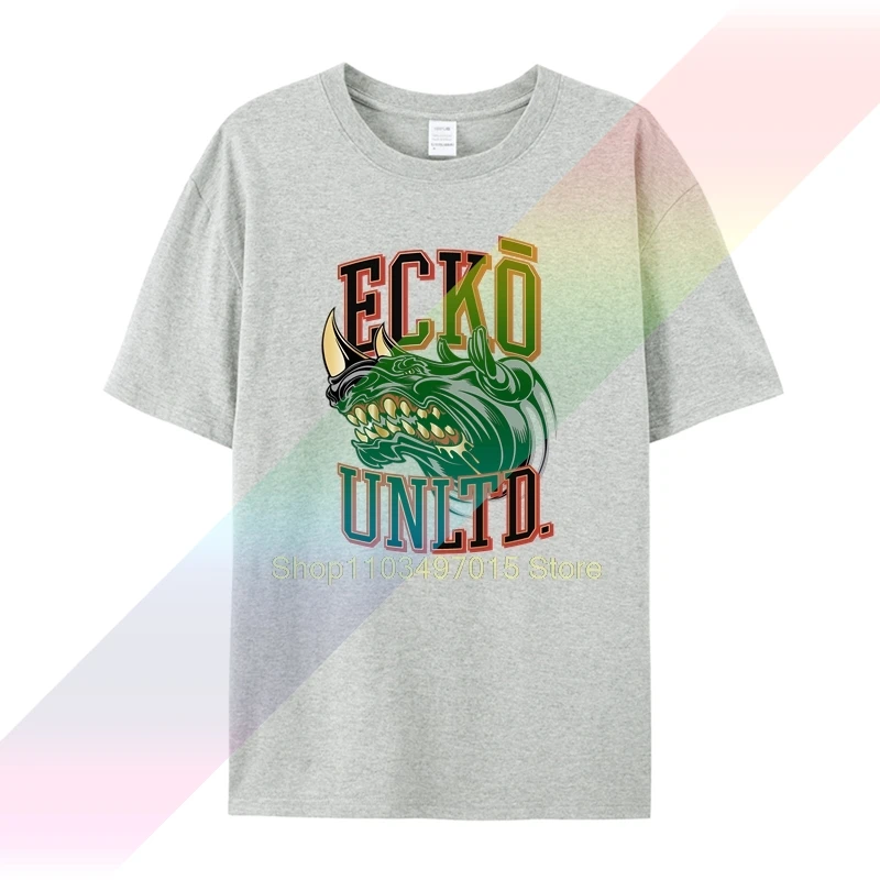 Фото Мужская футболка Ecko Unltd 80-х годов с круглым вырезом и коротким рукавом №1