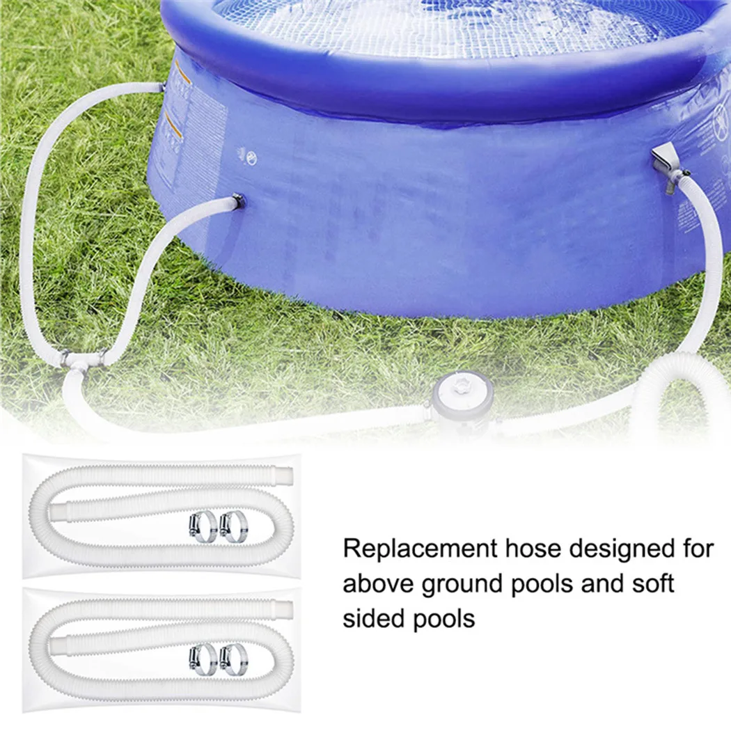 

Hose Clips Outdoor Inflatable Swimming Pool Replacement Accessories 59-inch Length 1.25 Inch Diameter Pool Parts