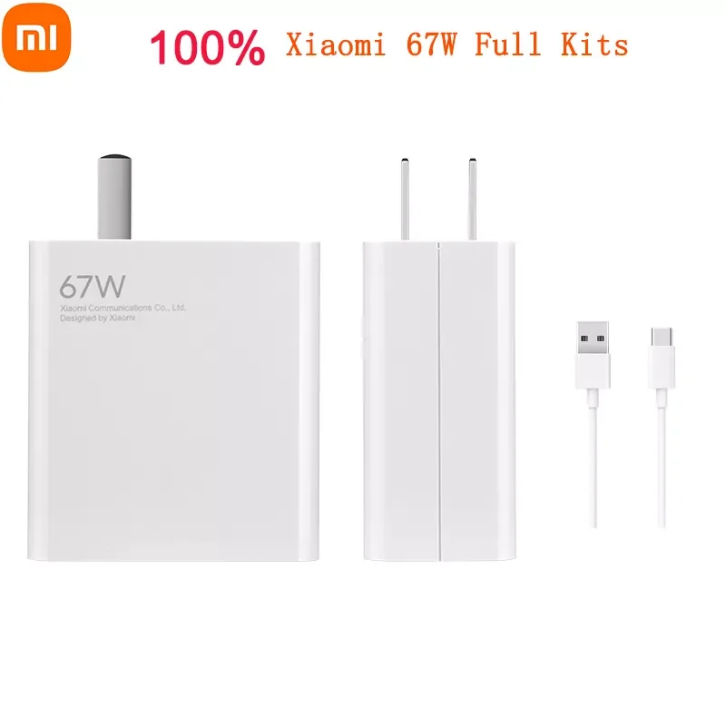 

Original Xiaomi Mi 67W Fast Charger set For 11 Pro Phone& Xiaomi 11 Ultra 36 Minutes Fully Charged for laptop air 13.3 Notebook