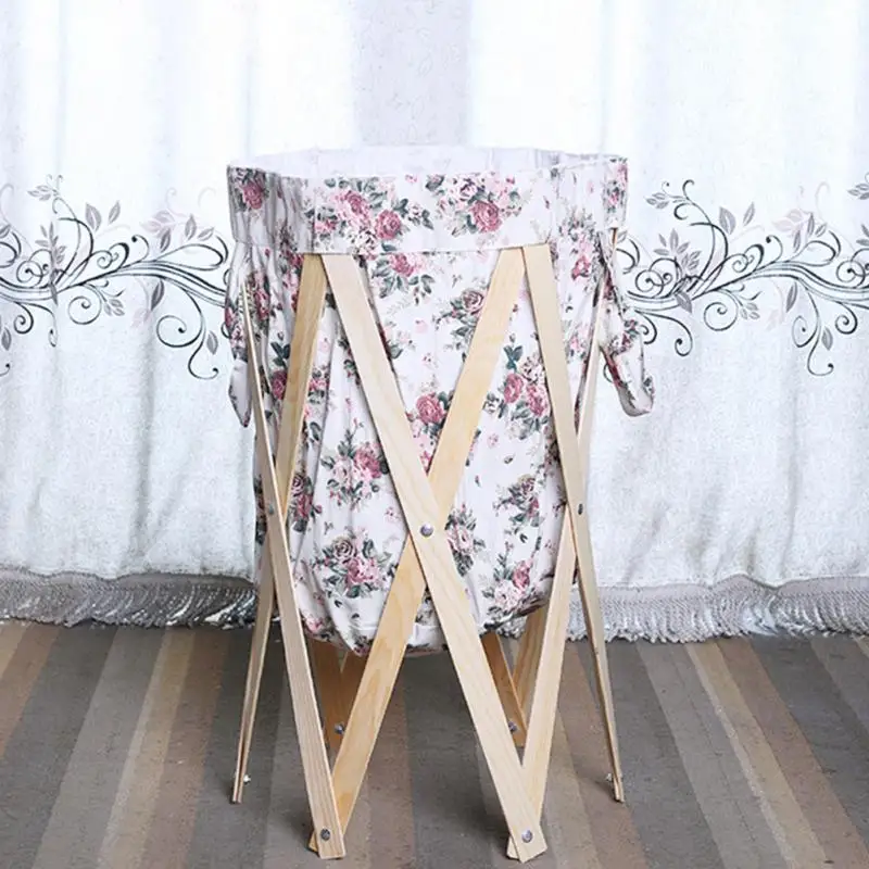 

Portable Fabric Laundry Basket Toy Sundries Storage Bag Dirty Clothes Basket Large Capacity Laundry Basket Folding Type