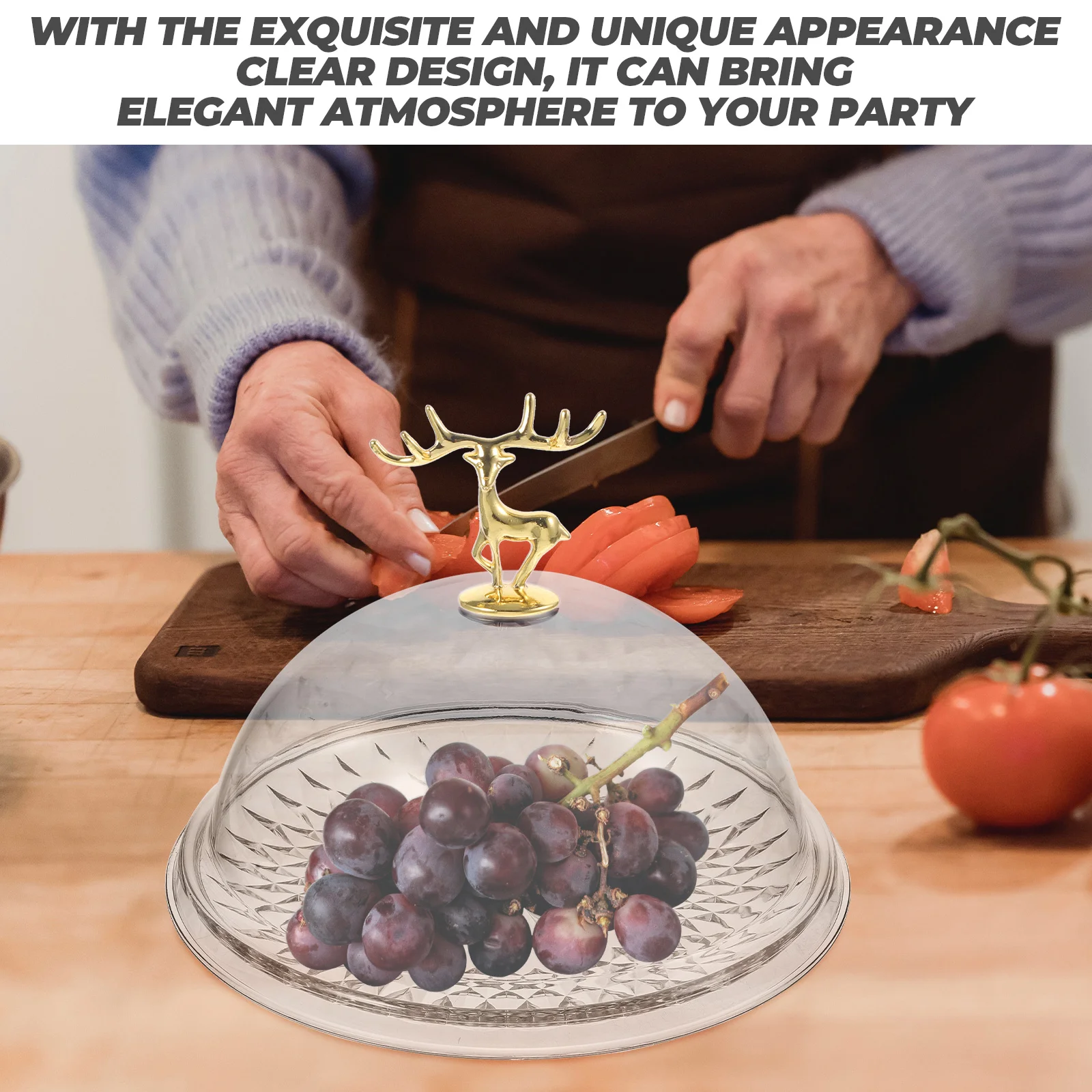 Прозрачная крышка форма для торта поднос еды тарелка хранения десертов