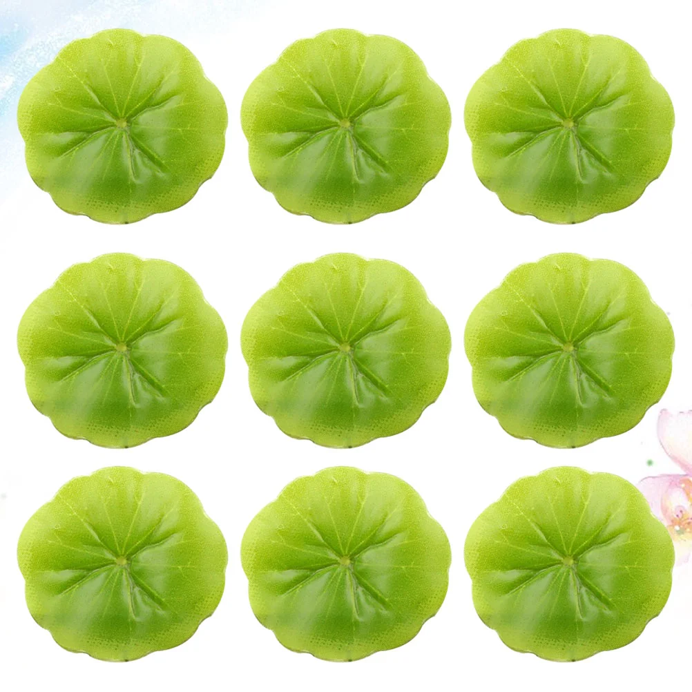 

Lotus Leaves Leaf Lily Pond Floating Aquarium Waterartificial Pads Fish Pool Foliagefake Decorative Mini Floral Landscape