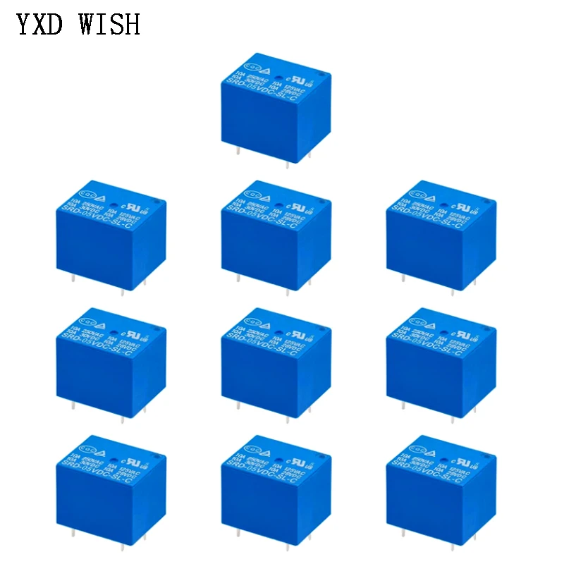 Силовые реле SRD-05-SL-C SRD-12VDC-SL-C SRD-24VDC-SL-C (50 шт.)
