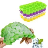 creative diy silicone honeycomb ice cube stackable honeycomb mould 37 grid ice box kitchen accessories
