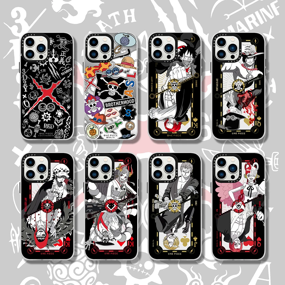 

Fashion Ones Pieces Phone Case For Iphone 12 13 14 Pro Max Plus SE 2020 Soft Rubber Anti-fall Back Cover-Casetify